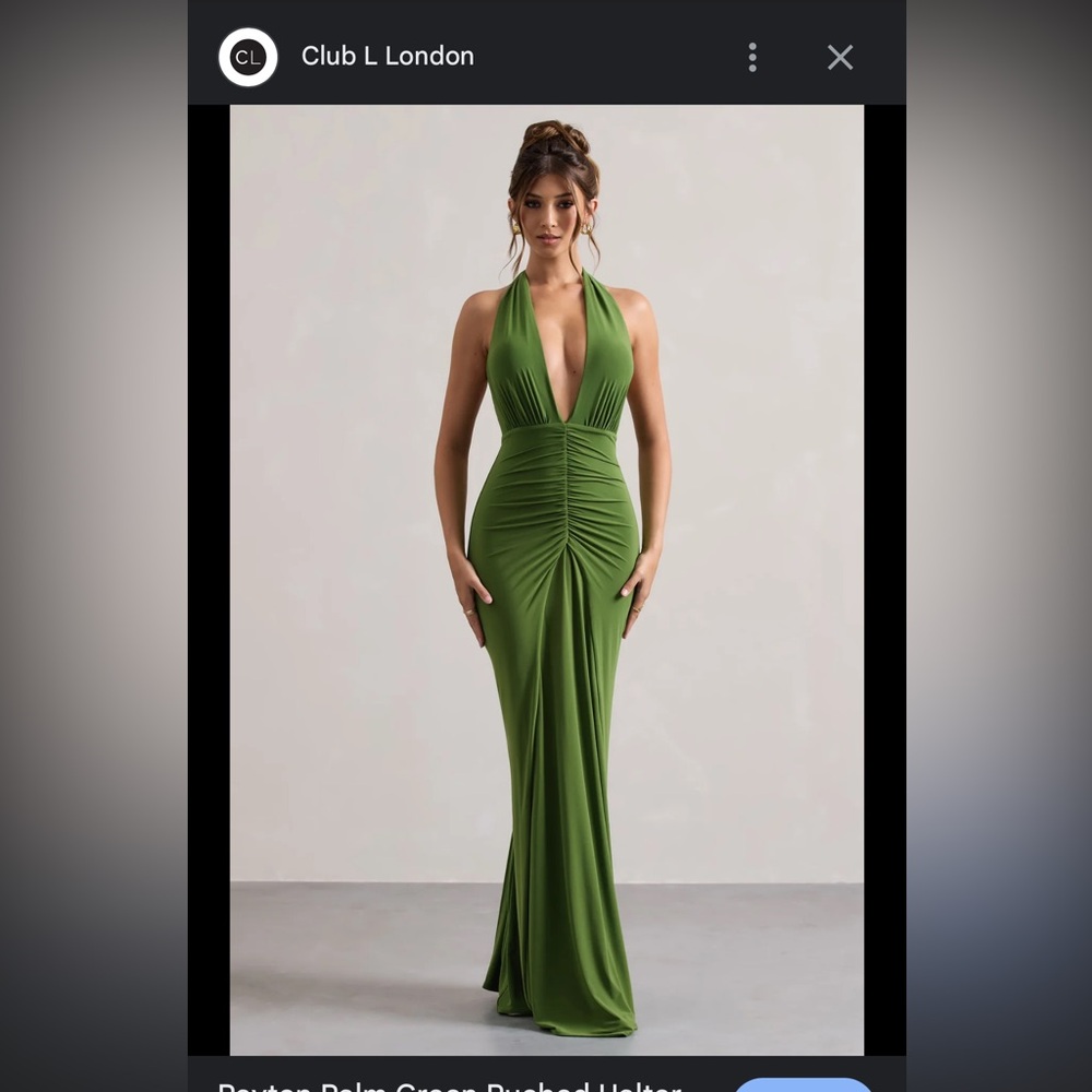 Club L London Olive Maxi Dress